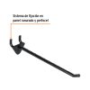 55964 - Gancho de plástico para perfocel y para ranurado, 6', Truper