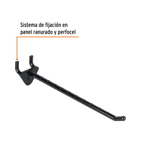 55964 - Gancho de plástico para perfocel y para ranurado, 6', Truper