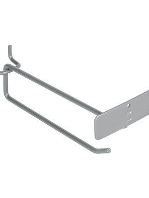 50153 - Gancho recto 6' con portaetiqueta para perfocel y ranurado