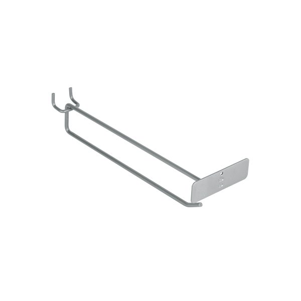 50156 - Gancho recto 9' con portaetiqueta para perfocel y ranurado