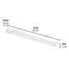 48390 - Luminario lineal delgado de LED 18 W para gabinete, Volteck