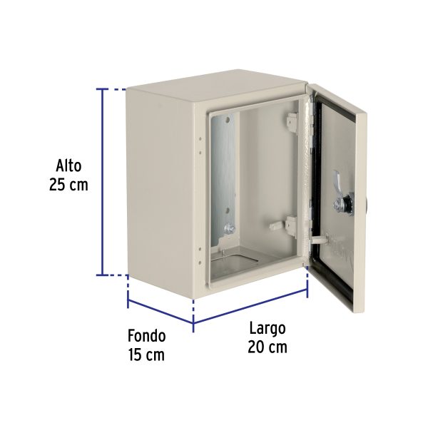 GAME-2520FC2.jpg 46380 - Gabinete metálico, 250 x 200 mm, VOLTECK