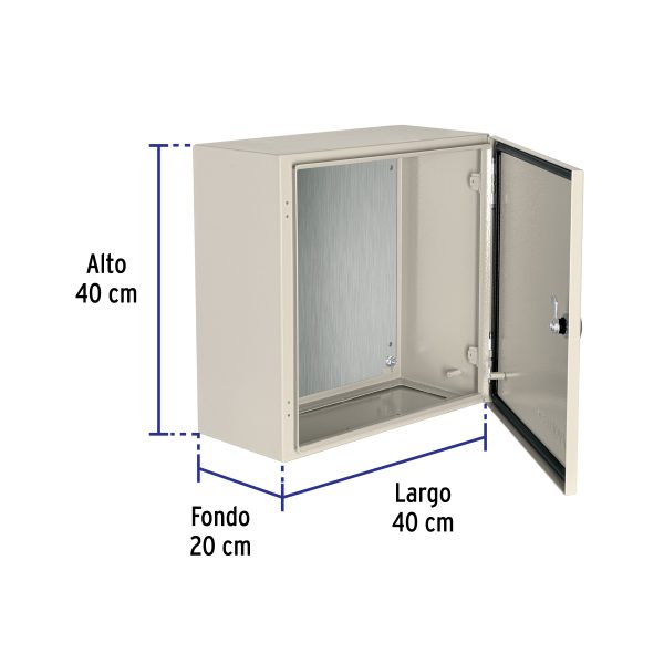 GAME-4040FC3.jpg 46384 - Gabinete metálico, 400 x 400 mm, VOLTECK