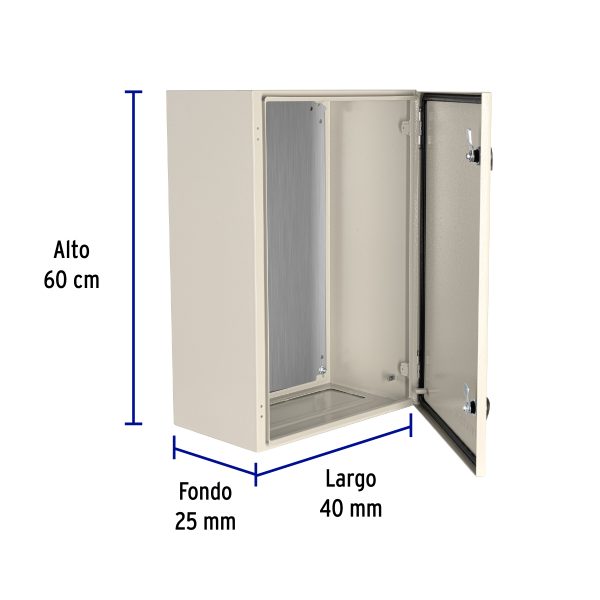 49128 - Gabinete metálico, 600 x 400 mm, VOLTECK