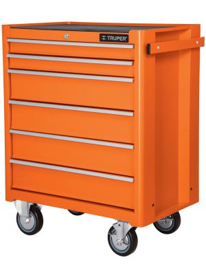 GAMO-6130.jpg 12067 - Gabinete metálico móvil, 6 cajones, capacidad 130 kg, Truper