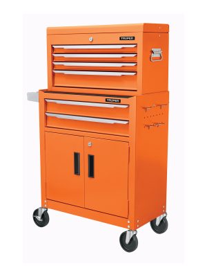 102938 - Gabinete metálico móvil, 6 cajones, 2 compartimentos, Truper