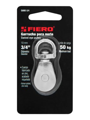 44113 - Garrucha metálica para noria de 3/4', Fiero