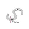44092 - Gancho 'S' de 1/4' de acero para cable, Fiero