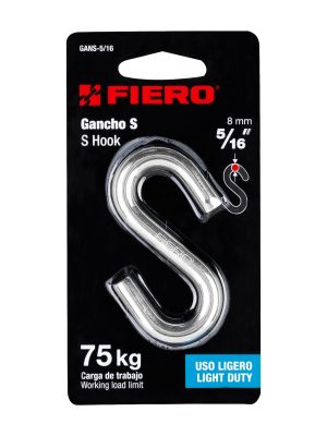 GANS-5-16E1.jpg 44093 - Gancho 'S' de 5/16' de acero para cable, Fiero