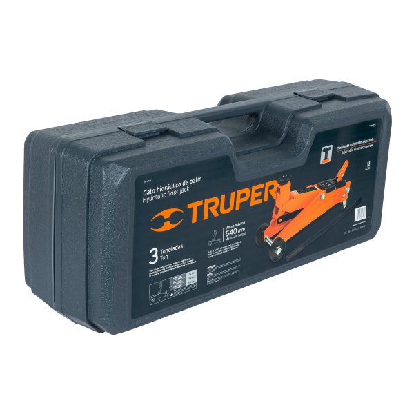 GAPA-300E1.jpg 14947 - Gato hidráulico de patín 3t, 57 movimientos, maletín, Truper