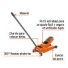 14802 - Gato hidráulico profesional de patín,3.5t, elevación rápida