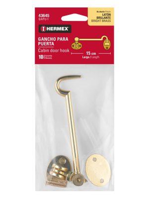 GAPU-1E1.jpg 43645 - Gancho latonado para puerta, HERMEX