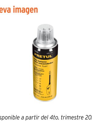 GAS-125.jpg 25131 - Lata de gas butano para encendedor, 125 g, PRETUL