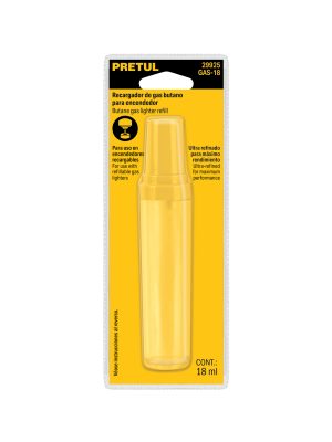 GAS-18E1.jpg 29925 - Recargador de gas butano para encendedor, 18ml, Pretul