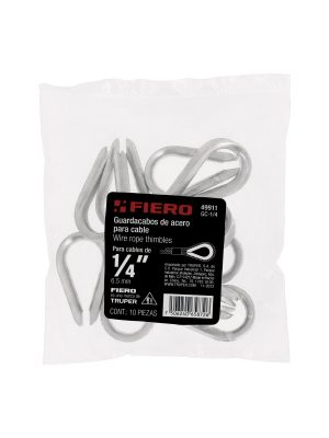 GC-1-4E1.jpg 49911 - Bolsa con 10 guardacabos para cable de acero de 1/4', Fiero
