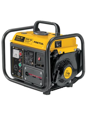 29913 - Generador portátil 0.8 kW motor 2 tiempos a gasolina, PRETUL