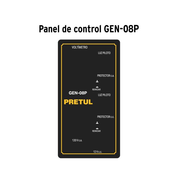 29913 - Generador portátil 0.8 kW motor 2 tiempos a gasolina, PRETUL