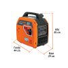 103278 - Generador silencioso inverter 2.2kW, 80 cc, encendido manual