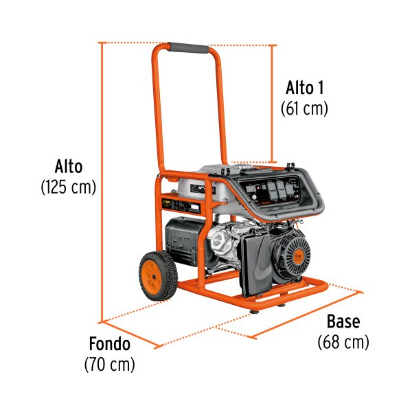 15343 - Generador portátil 4.5 kW motor a gasolina, TRUPER