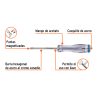 14143 - Desarmador de cruz de golpe 3/16' x 3', Truper Expert
