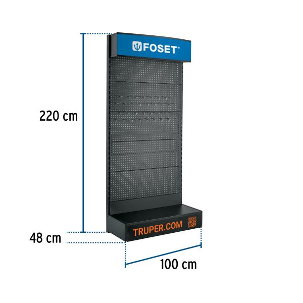 59997 - Góndola de pared 100 x 220 cm, Foset