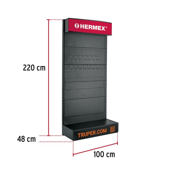 59996 - Góndola de pared 100 x 220 cm, Hermex