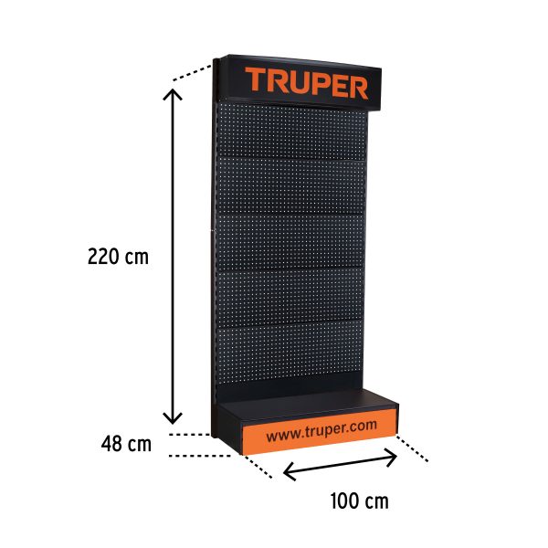 57032 - Góndola de pared 100 x 220 cm, Truper