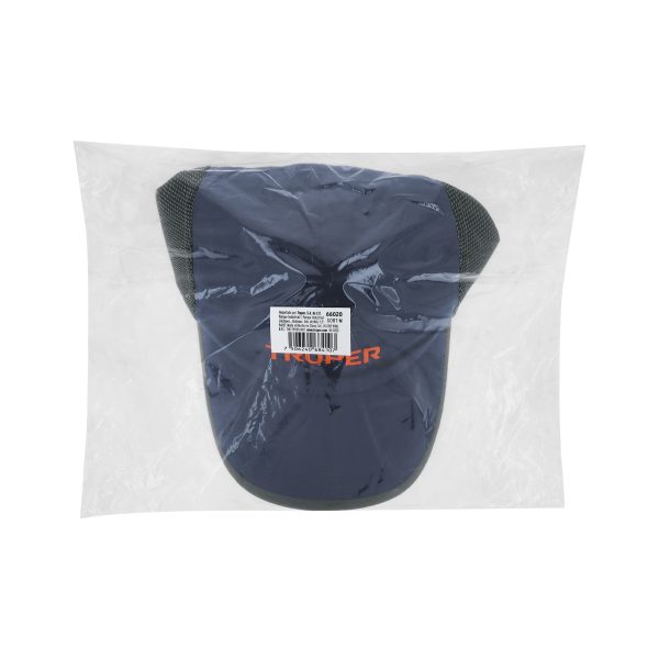 66020 - Gorra color azul marino, 100% poliéster, Truper