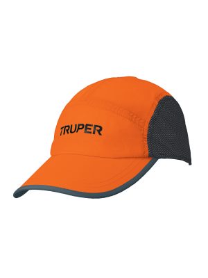60438 - Gorra color naranja, 100% poliéster, Truper