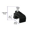 48035 - Bolsa con 20 grapas negras de 6 x 9.5 mm para cable plano