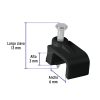48033 - Bolsa con 20 grapas negras de 3 x 6 mm para cable plano