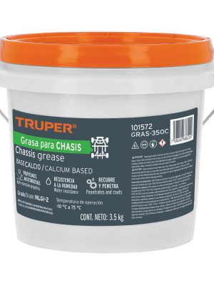 GRAS-350C.jpg 101572 - Grasa lubricante para chasis, base calcio, 3.5 kg, Truper