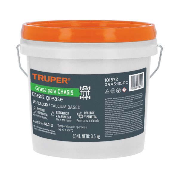 101572 - Grasa lubricante para chasis, base calcio, 3.5 kg, Truper