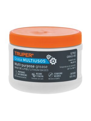 GRAS-45.jpg 12783 - Grasa lubricante multiusos, base litio, 450 g, Truper