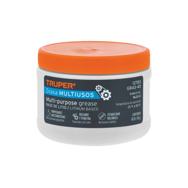 12783 - Grasa lubricante multiusos, base litio, 450 g, Truper