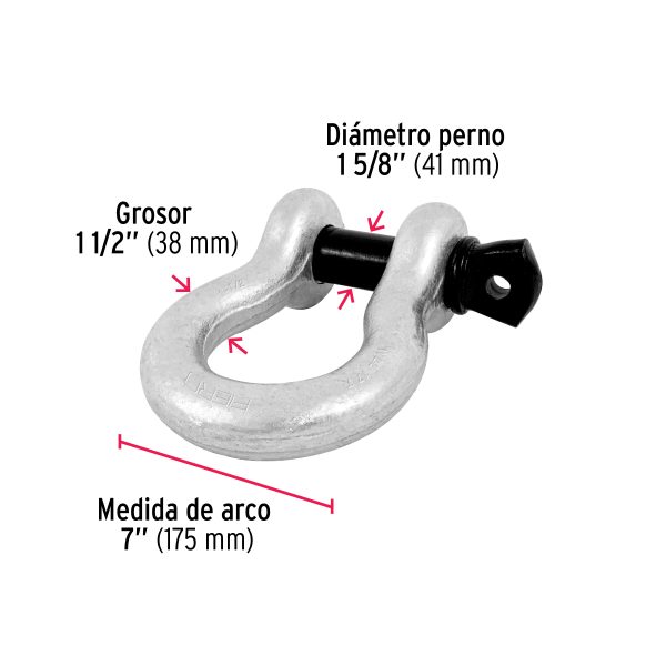 44979 - Grillete de acero forjado 1-1/2', Fiero