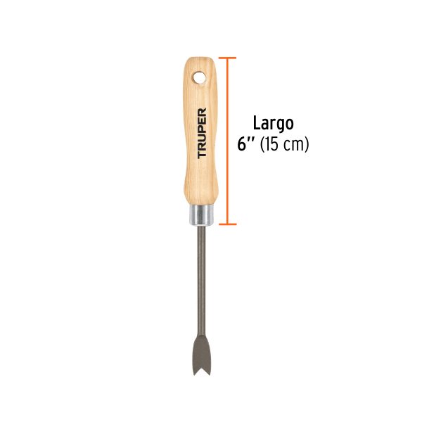 15028 - Deshierbador para jardín, mango de 6', Truper
