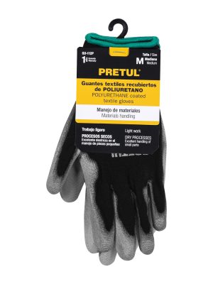 GU-112PE1.jpg 20030 - Guantes de nylon recubiertos de poliuretano, M, PRETUL