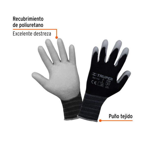 13292 - Guantes de nylon recubiertos de poliuretano, G, TRUPER