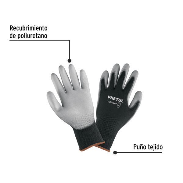 29931 - Guantes de nylon recubiertos de poliuretano, XG, Pretul