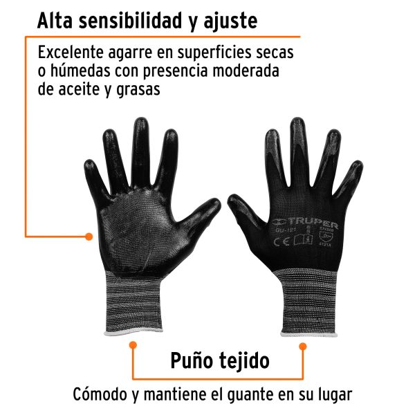 13293 - Guantes de nylon recubiertos de nitrilo, CH, TRUPER