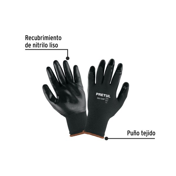 29929 - Guantes de nylon recubiertos de nitrilo, XG, Pretul