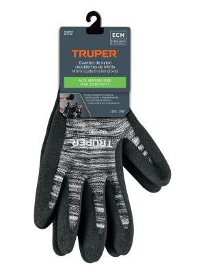 GU-130E1.jpg 103868 - Guantes de nylon recubiertos de nitrilo arenoso, XCH, Truper