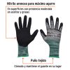 17064 - Guantes de nylon recubiertos de nitrilo arenoso, M, TRUPER