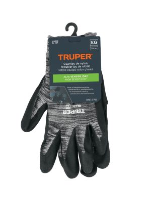 GU-134E1.jpg 103869 - Guantes de nylon recubiertos de nitrilo arenoso, XG, Truper