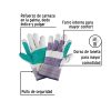 29977 - Guantes de carnaza y loneta con refuerzo, unitalla, PRETUL