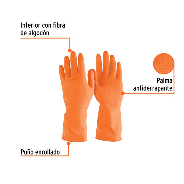 13296 - Guantes de látex para limpieza, CH, TRUPER