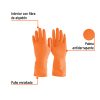 14262 - Guantes de látex para limpieza, M, TRUPER