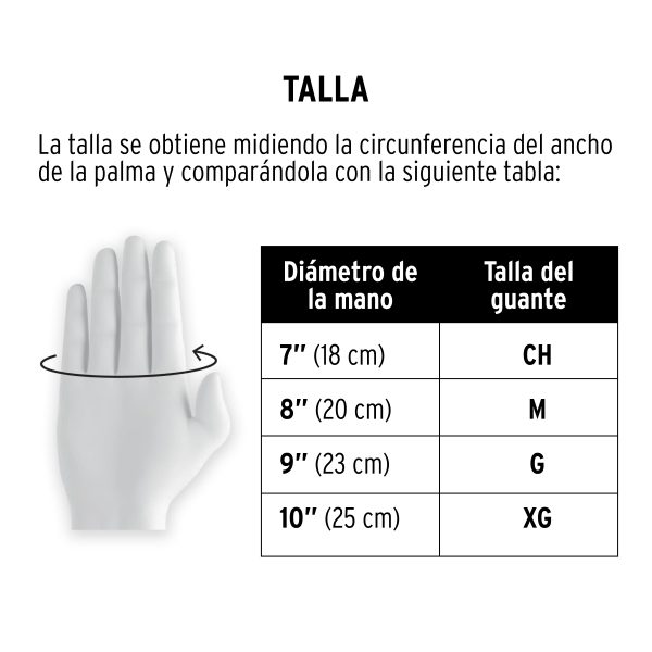 103778 - Guantes de látex industriales, XG, Truper