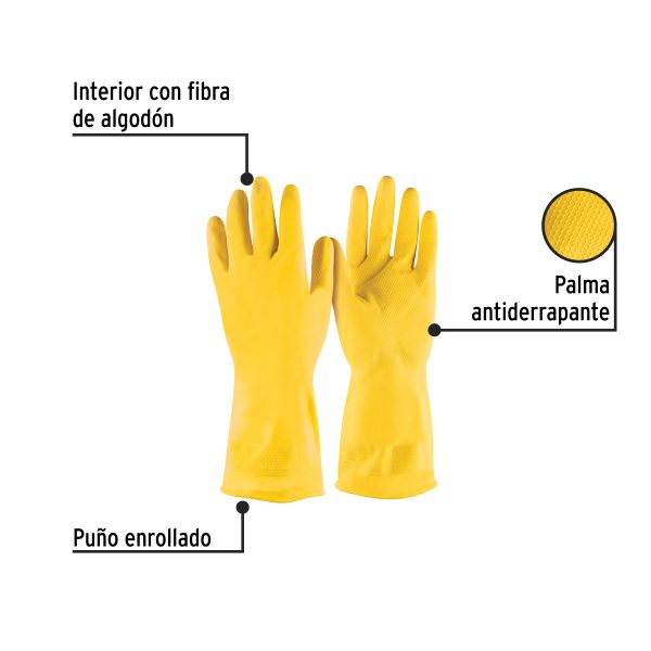 23263 - Guantes de látex para limpieza, CH, PRETUL